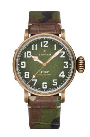 Review Zenith Pilot Type 20 Adventure 45mm Bronze Replica Watch 29.2430.679/63.C814